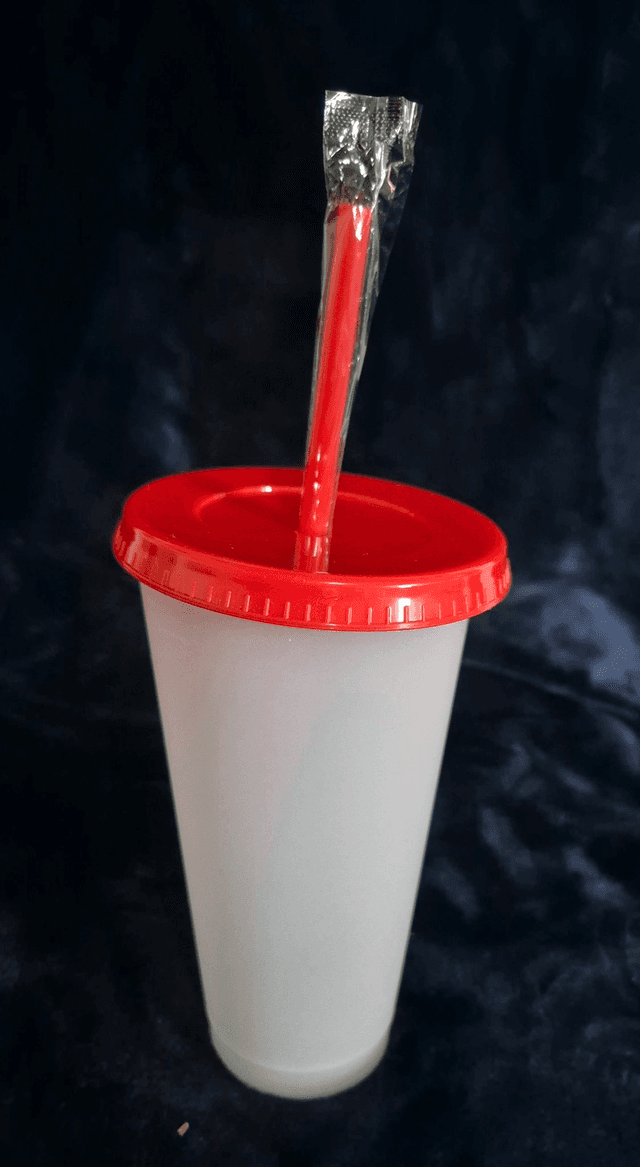 700ml Colour Chaning Plastic Tumbler - Vinyl Sticker Design